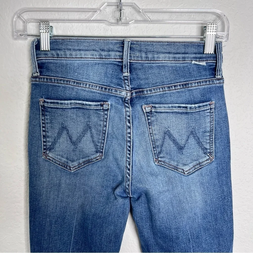 Mother Jeans Women 24 Stunner Zip Ankle Step Fray Skinny Walking On Coals A - Picture 4 of 11